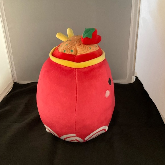 Squishmallow 8" Odion The Red Fire Spicy Ramen Noodles Bowl Food Squad Kellytoys - Picture 4 of 9